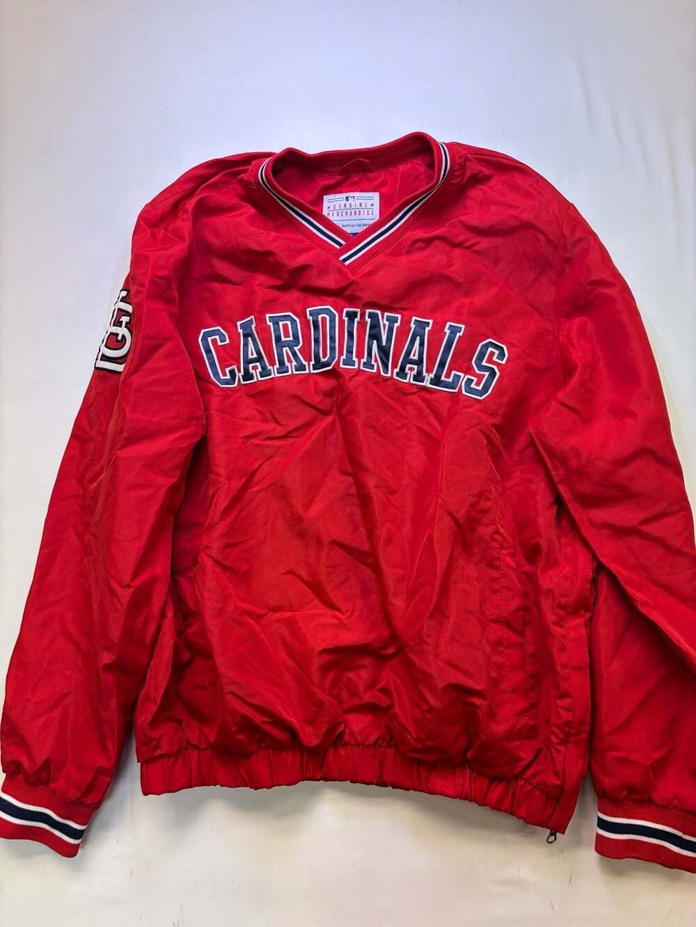 Carl Banks St. Louis Cardinals Windbreaker Pullover Jacket Red